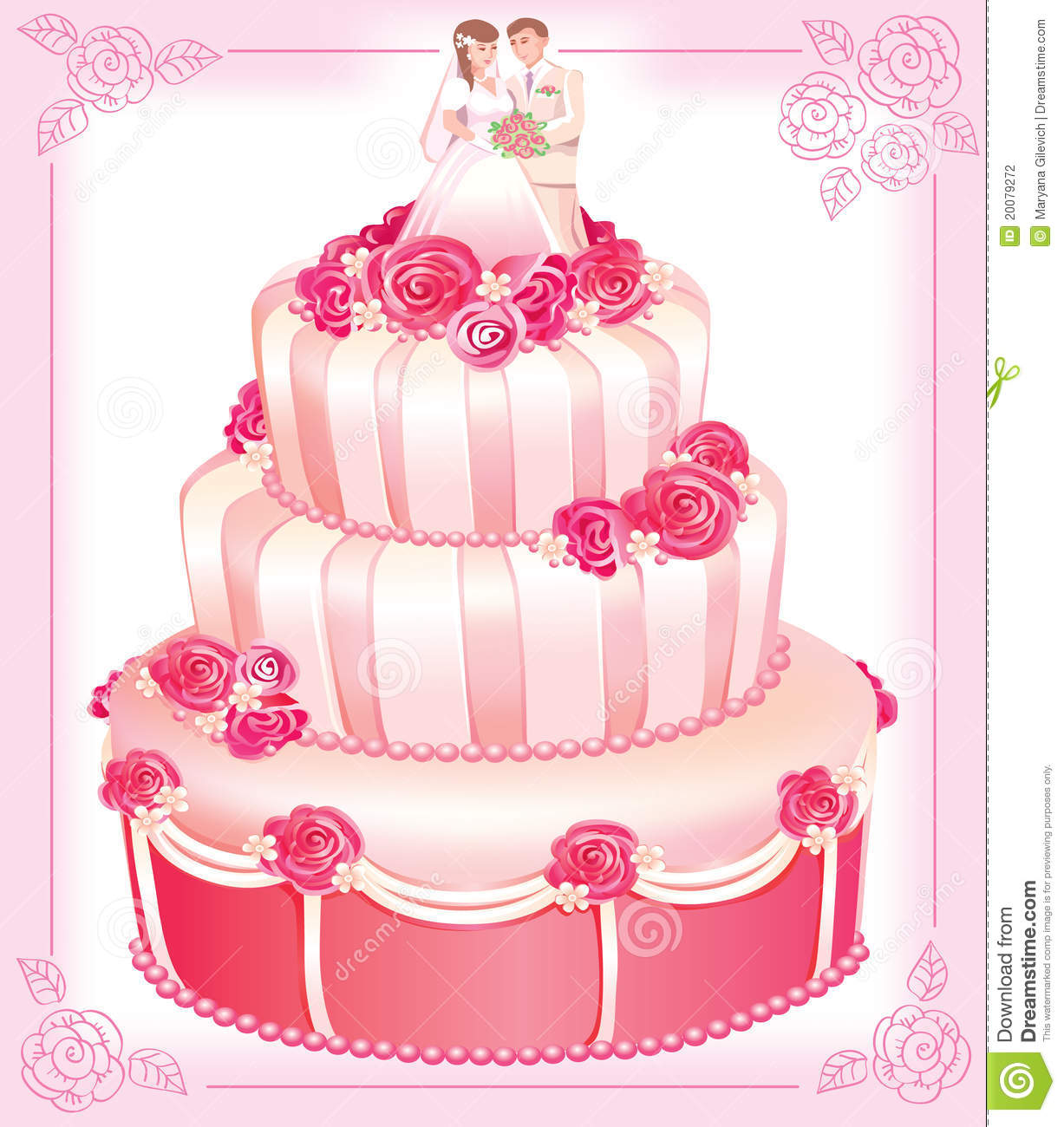 Wedding Cake Clip Art Vector Wedding Cake Clip Art Vector