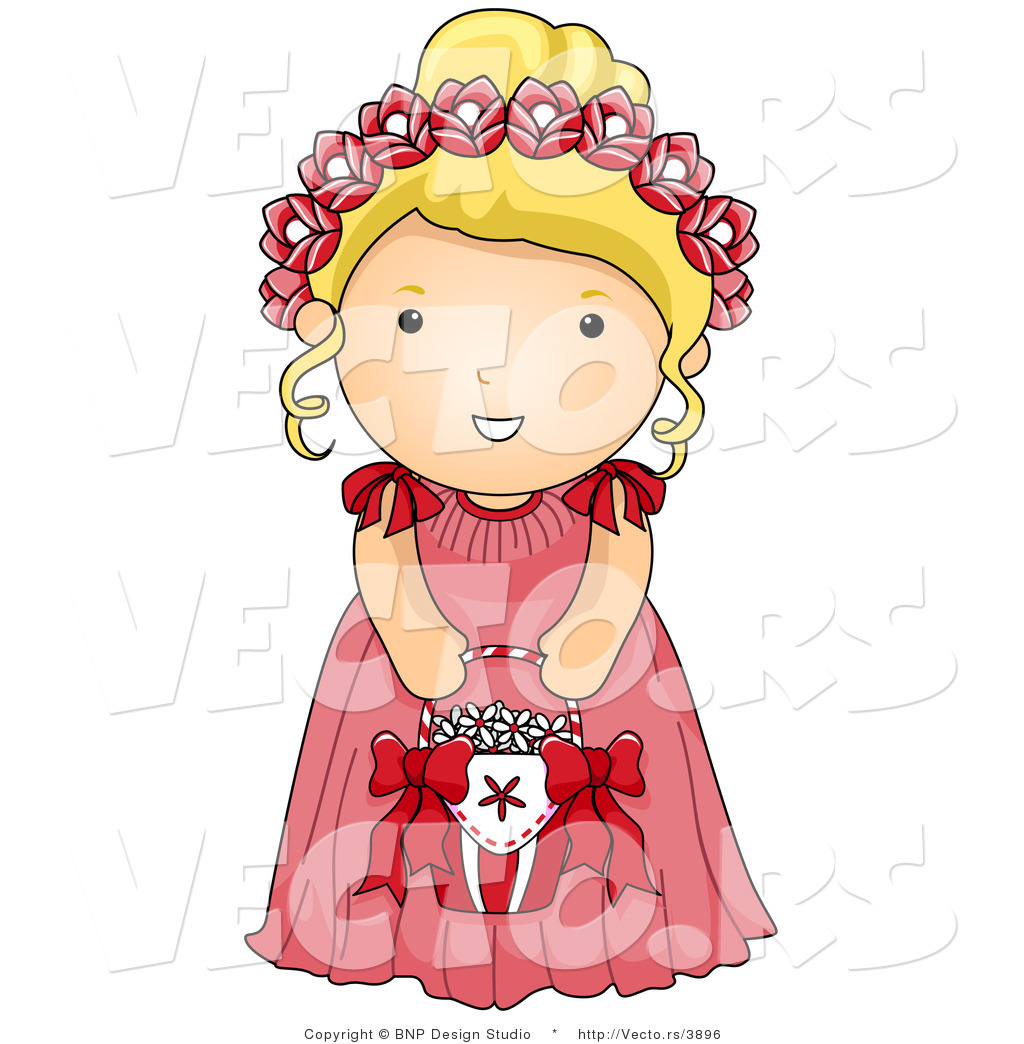 Wedding Flower Girl Cartoon