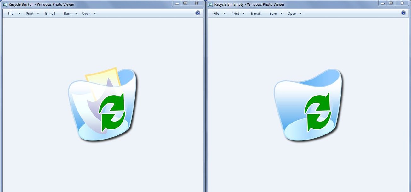 Windows XP Recycle Bin Icon