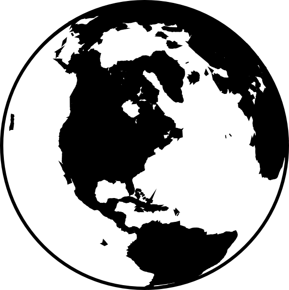World Map Black And White Clip Art World Map Black And White Clip Art