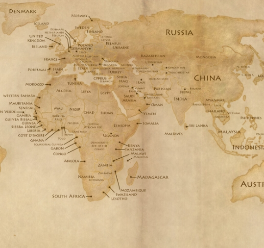 World Map Blank Template Free