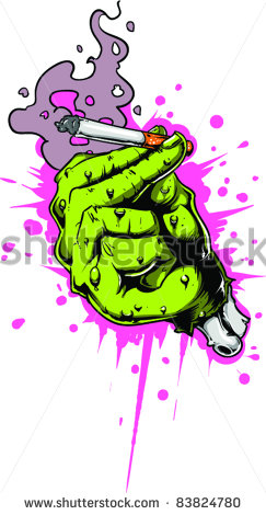 Zombie Hand Silhouette Vector