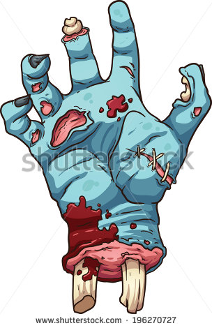 Zombie Hand Vector Clip Art