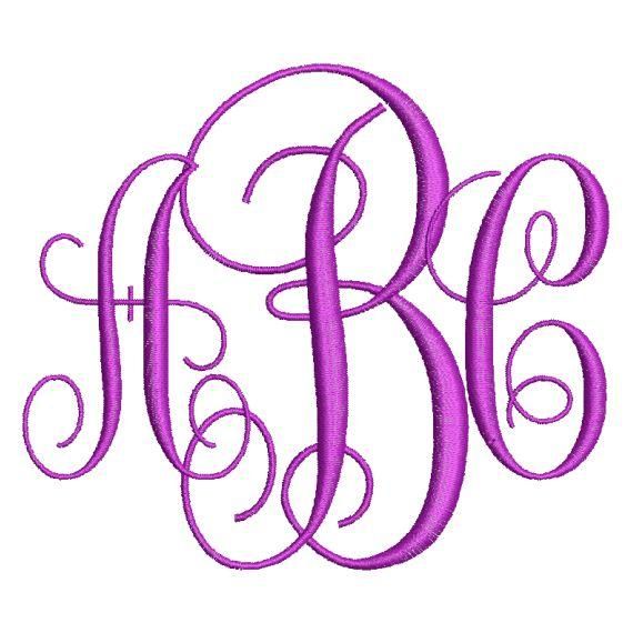 11 Free 3 Letter Monogram Embroidery Fonts Images