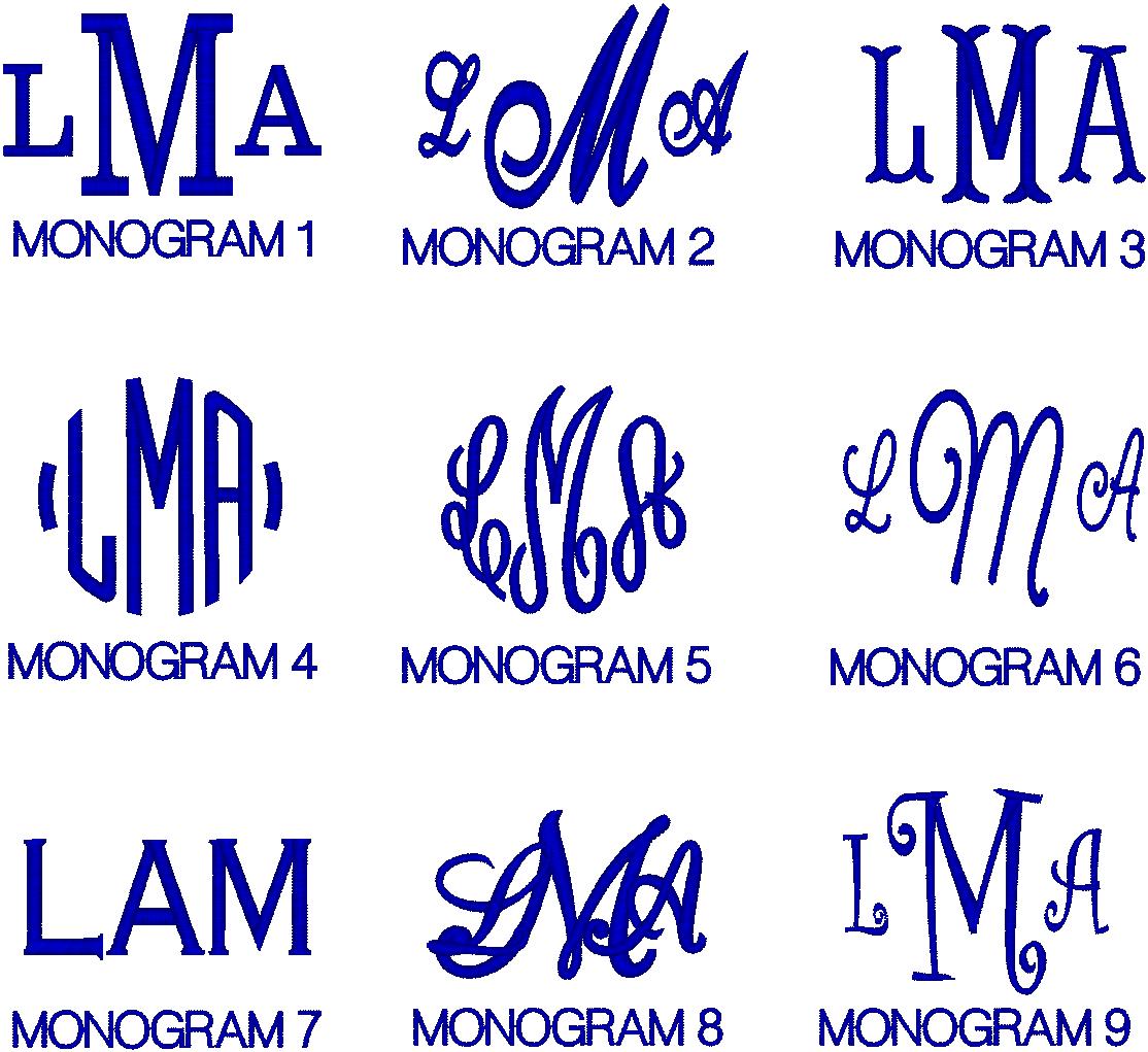 3 Letter Monogram Fonts