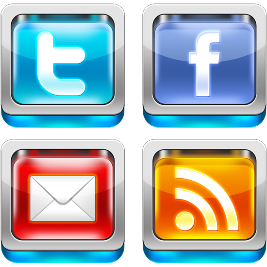 3D Social Media Icons