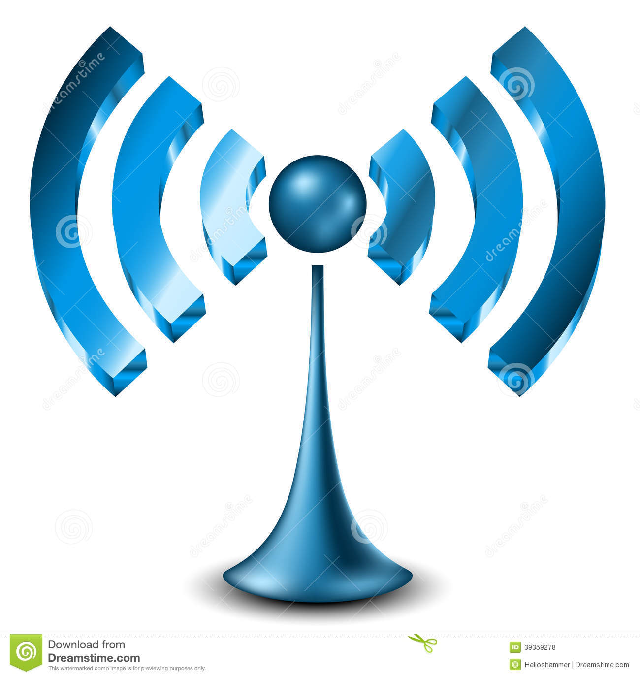 3D Wi-Fi Icon Transparent Jpg