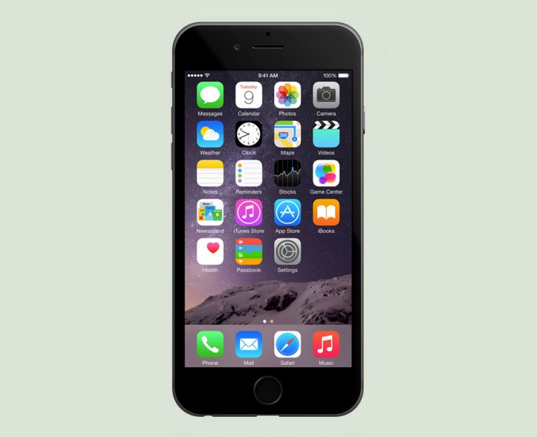 6 iPhone PSD Template 6 iPhone PSD Template