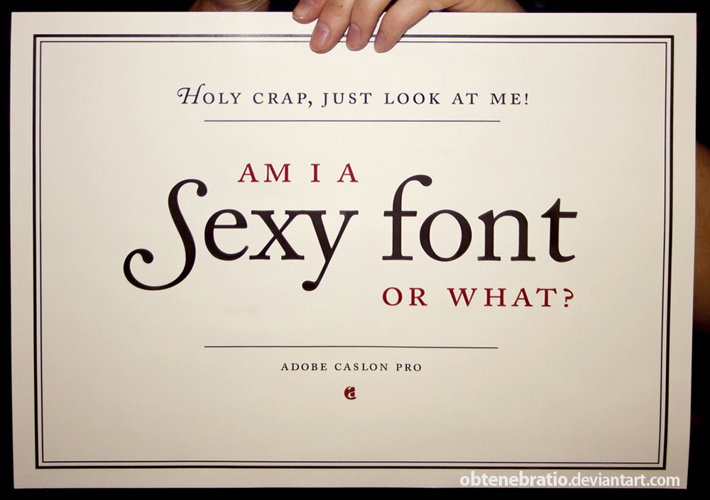 Adobe Caslon Pro Font Adobe Caslon Pro Font