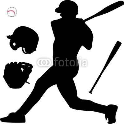 Baseball Silhouettes Vector