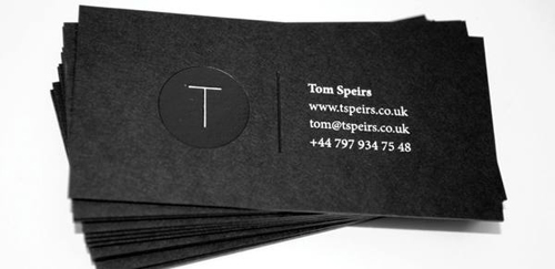 Black and White Business Cards Design Black and White Business Cards Design
