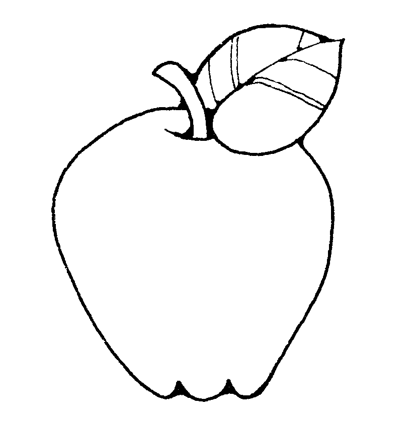 Black and White Fruit Clip Art