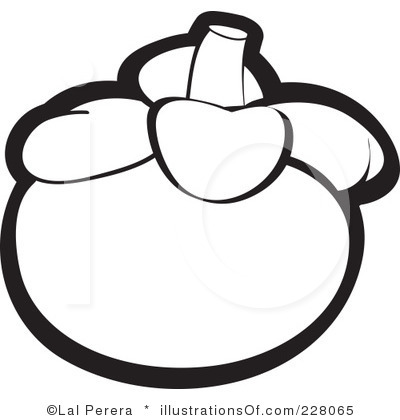 Black and White Fruit Clip Art