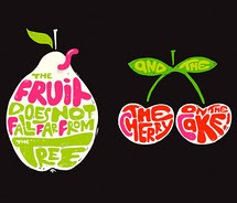 Black Graphic Design Fruit