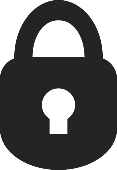 Black Lock Clip Art