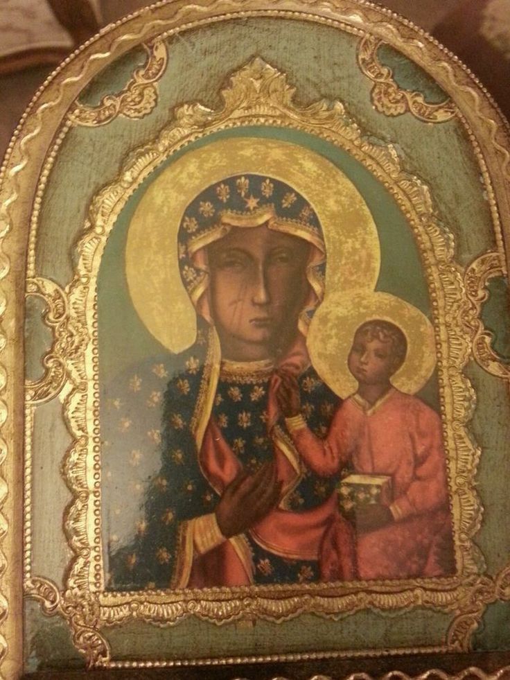 Black Madonna and Child Icon