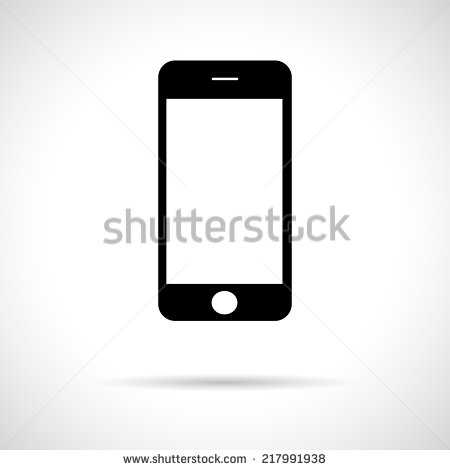 Black Phone Icon Vector