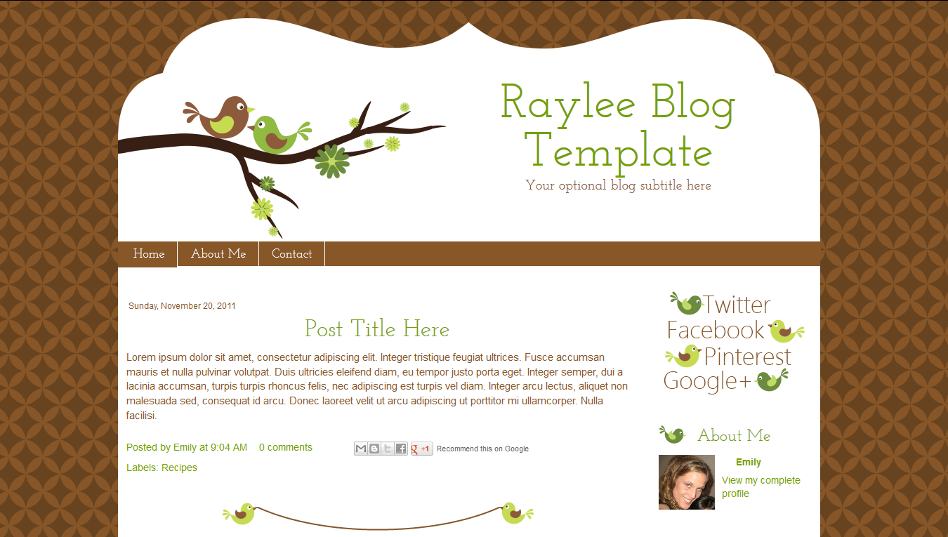 16 Design Blogger Templates Images