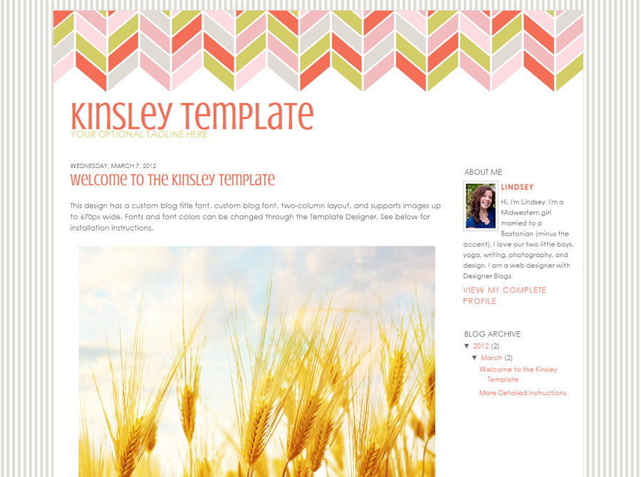 Blog Design Template