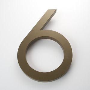 Bronze House Numbers Modern