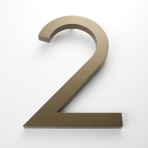 Bronze House Numbers Modern