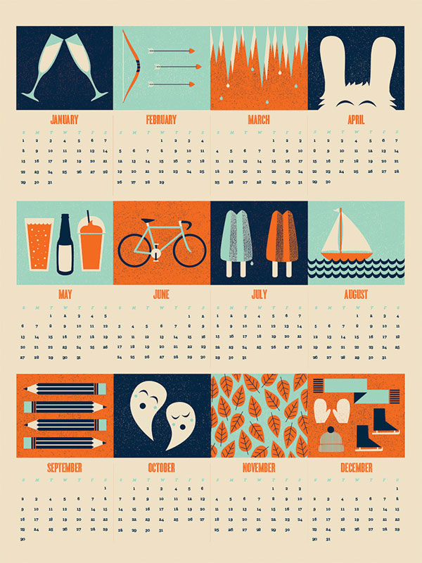 17 Graphic Design Calendar Images