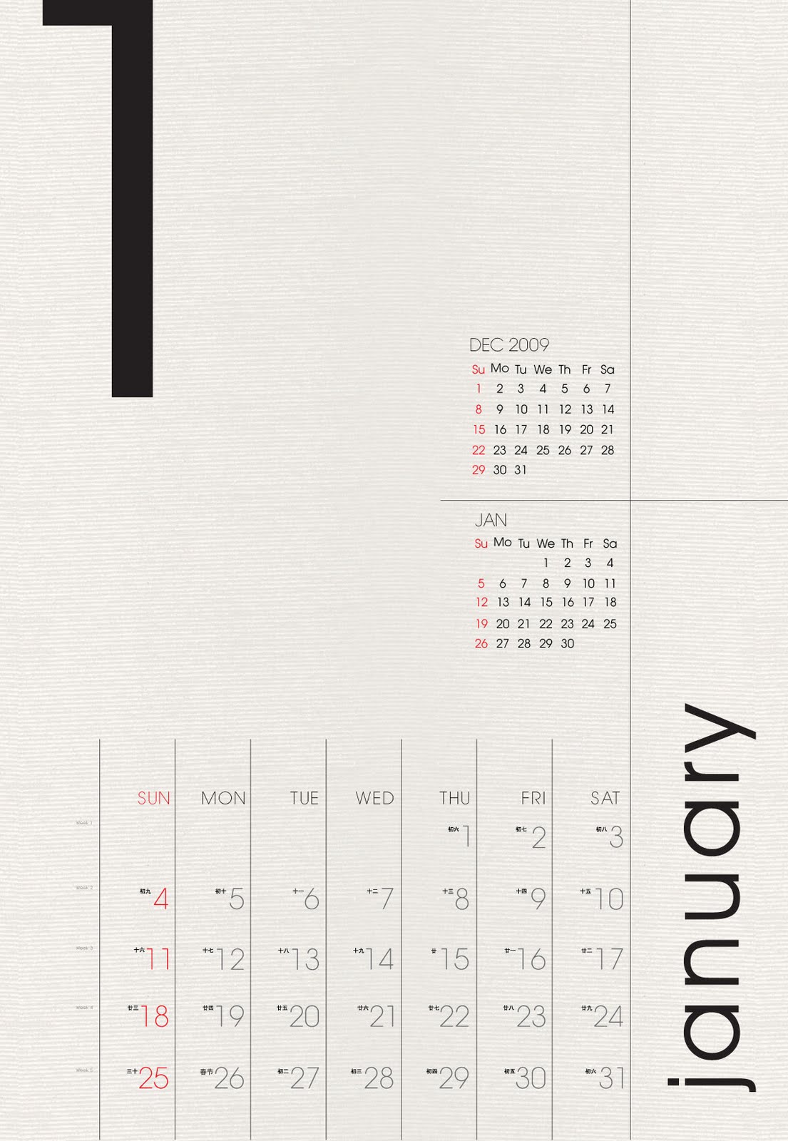 Calendar Graphic Design