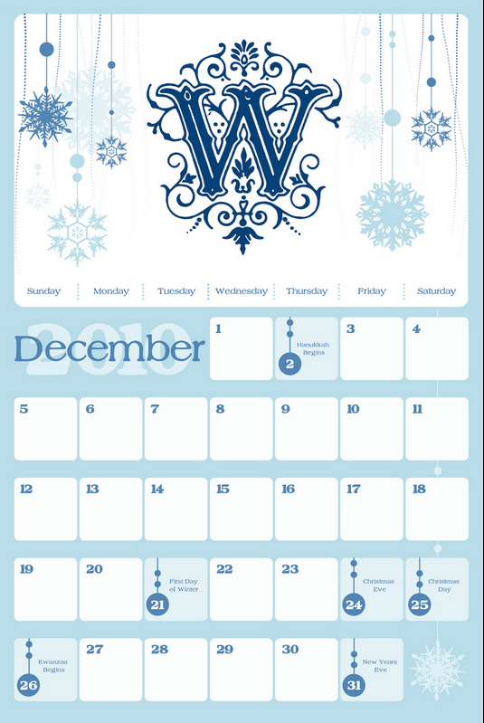 Calendar Graphic Design
