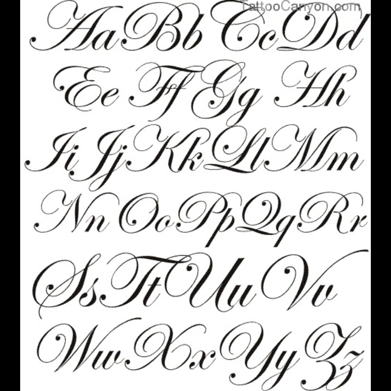 Calligraphy Alphabet Font Script Calligraphy Alphabet Font Script