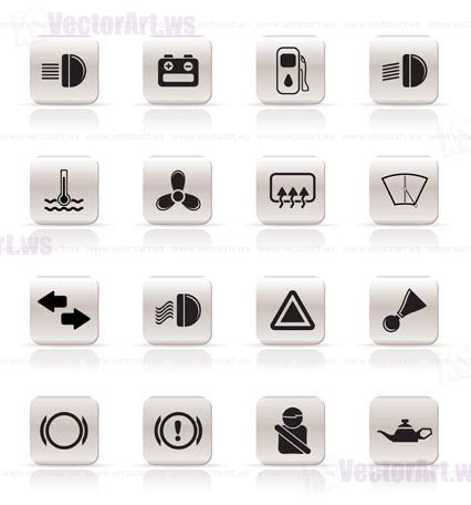 Car Dashboard Icons