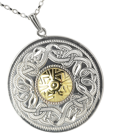 Celtic Warrior Shield Pendant