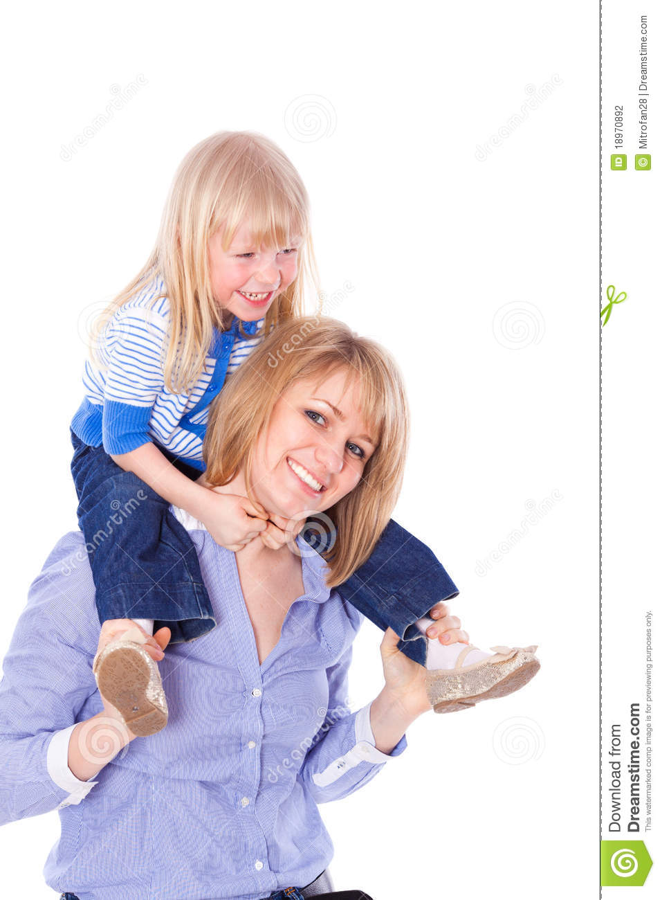 Child Smiling with Mom