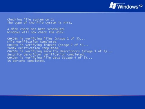 Chkdsk Windows XP