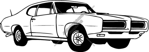 Classic Muscle Car Clip Art