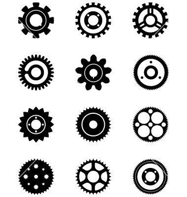 Cogs and Gears Vector