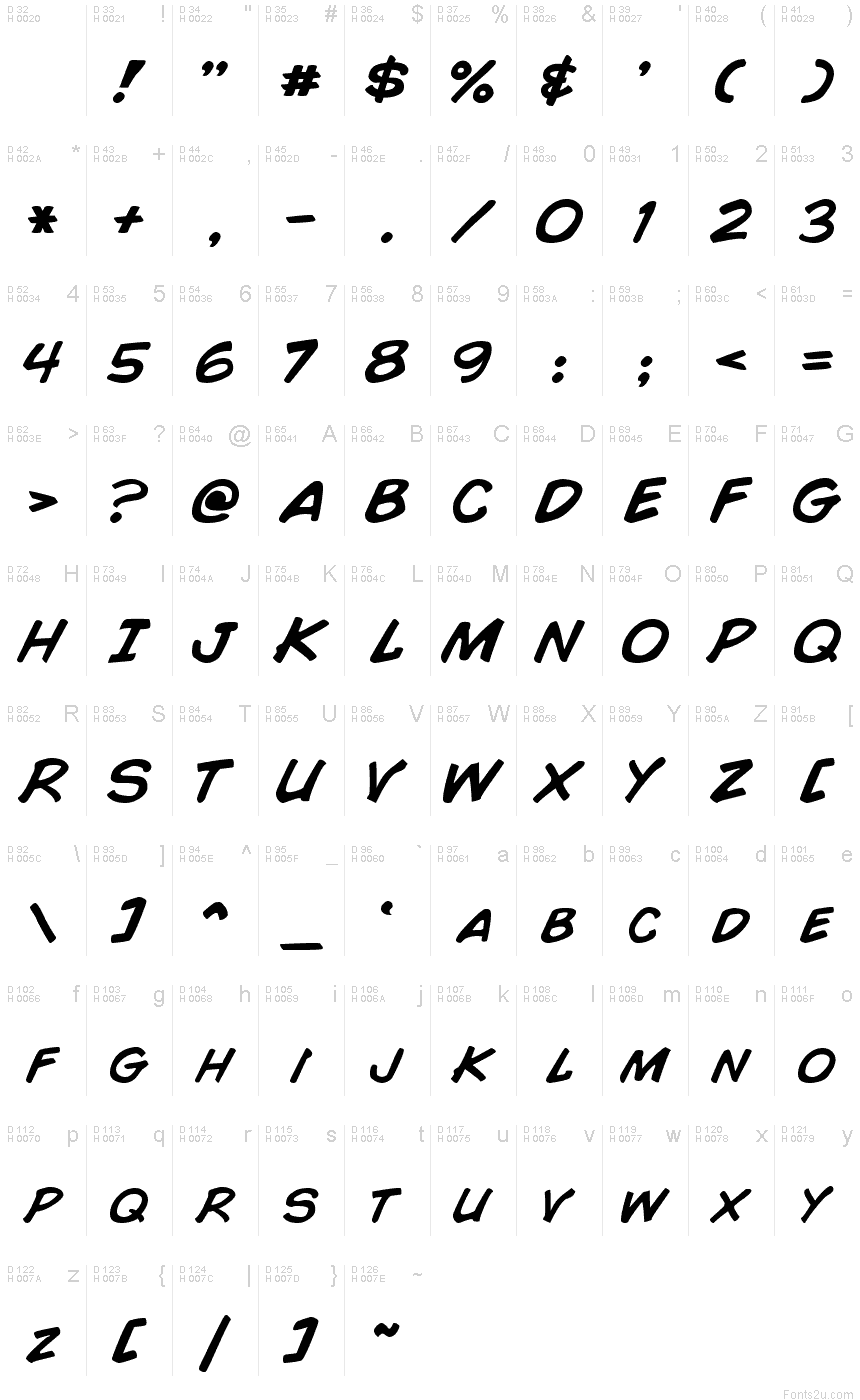 Comic Book Font Comic Book Font