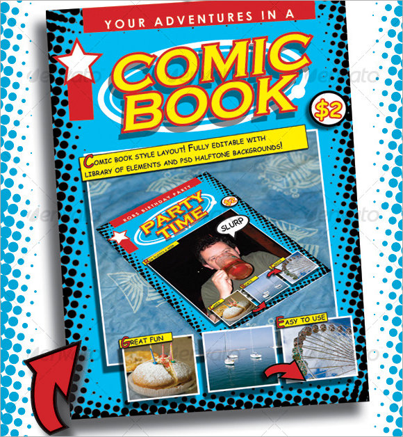 Comic Book Template PSD Comic Book Template PSD