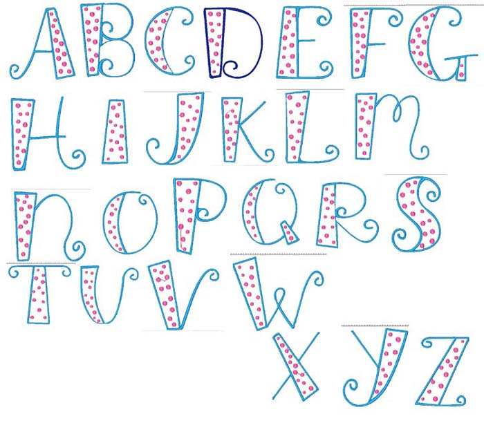 fun bubble letters font