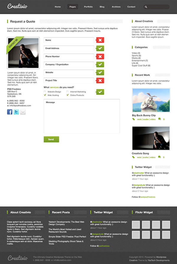 Creativo WordPress Theme