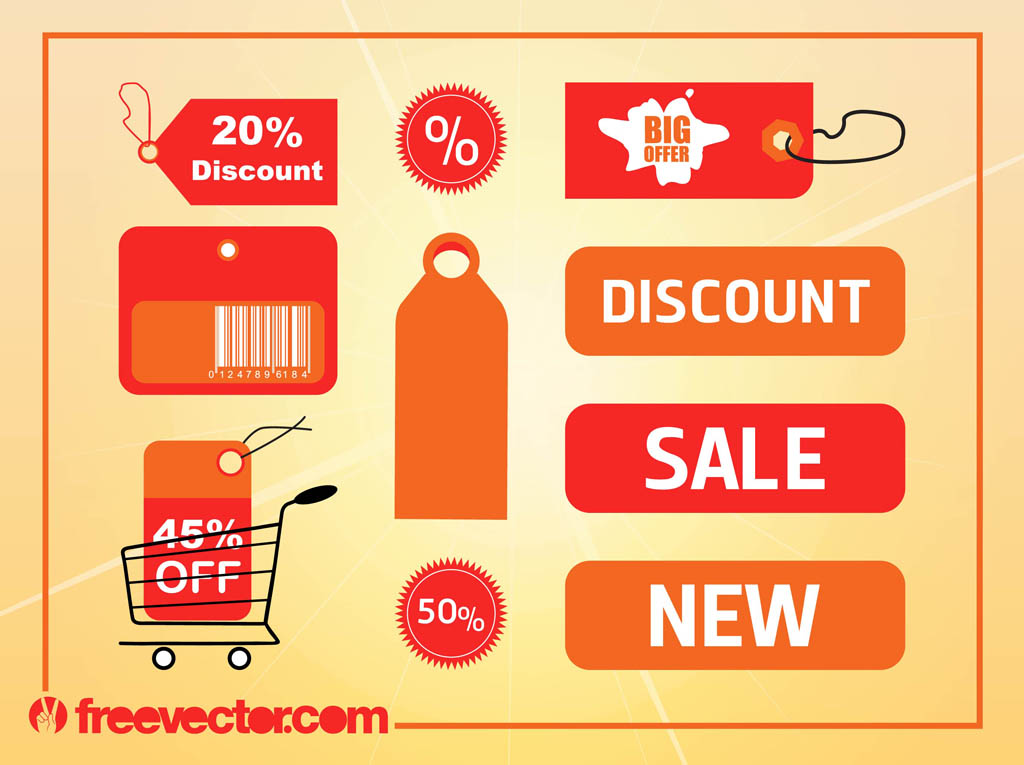 Discount Tags Vector