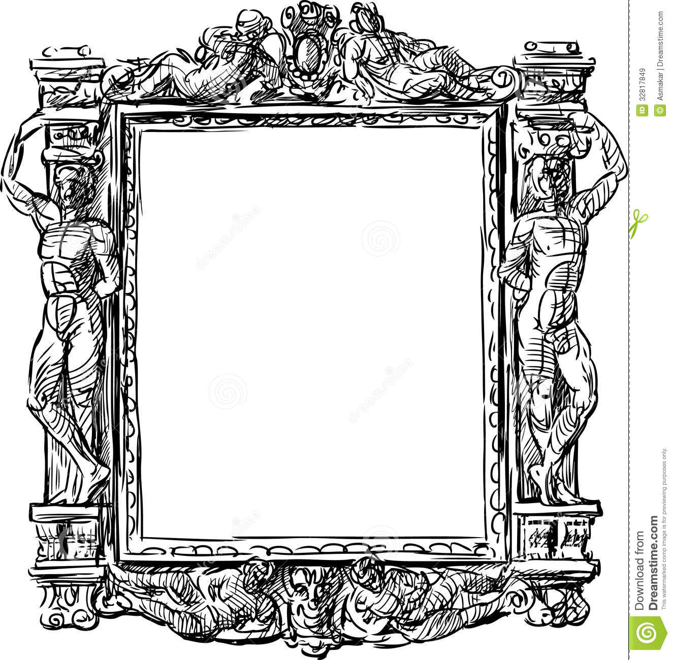 Drawing Baroque Style Frames Drawing Baroque Style Frames