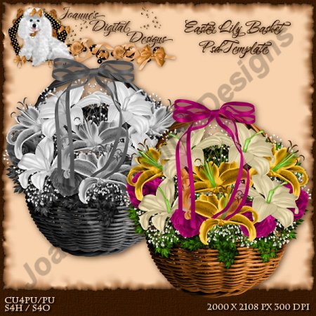 Easter Lily Basket