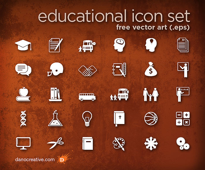 6 Education Icons Free Download Images