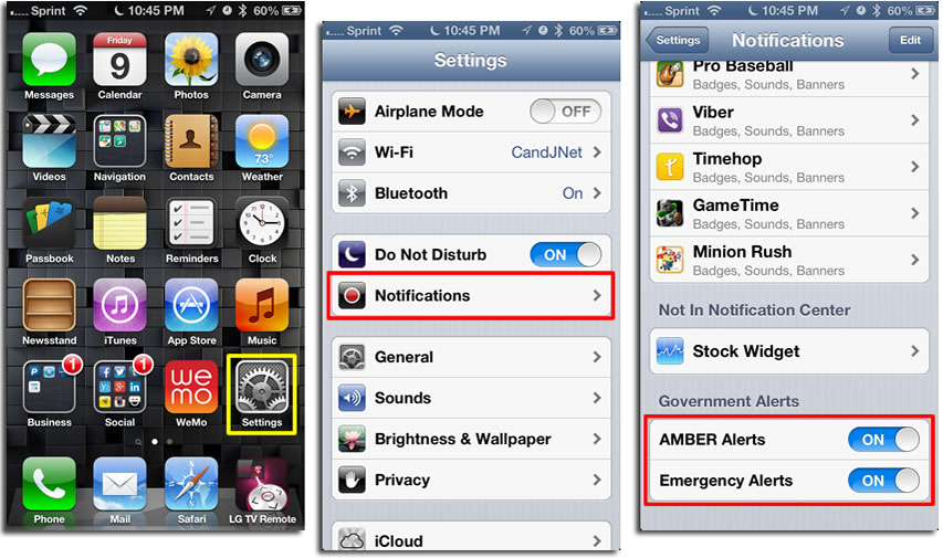 Emergency Alerts On iPhone