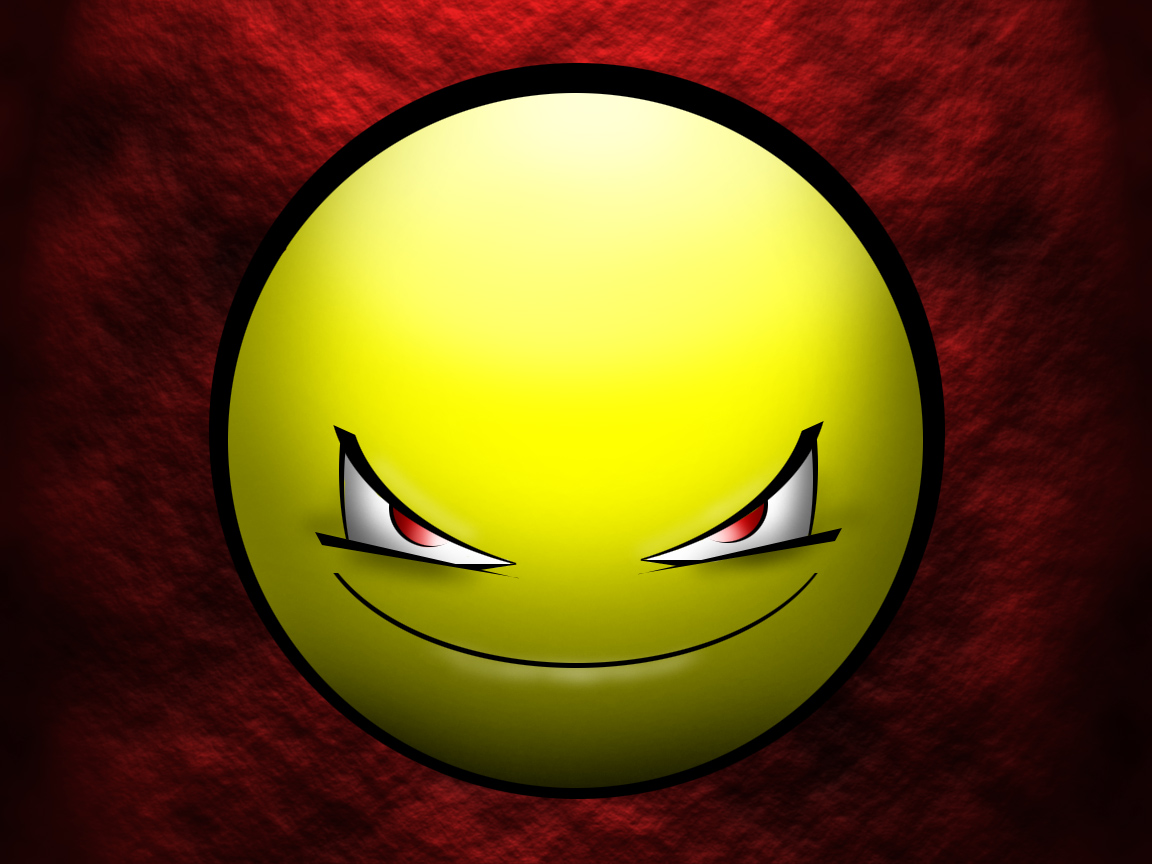 Evil Smiley-Face Emoticon