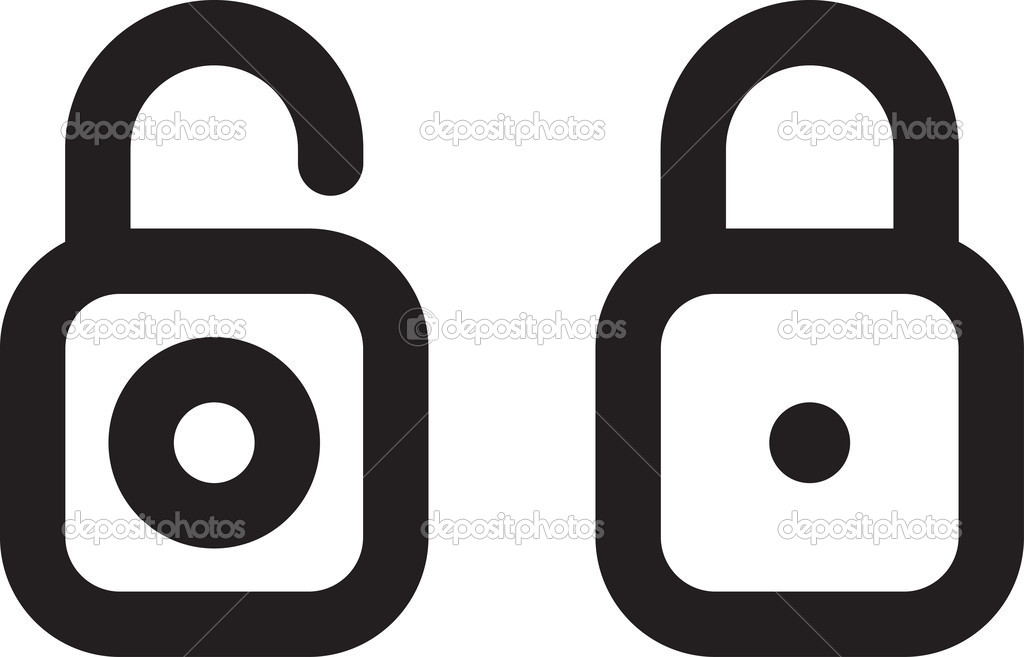 Facebook Lock Icon Vector