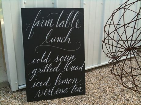 Fancy Chalkboard Lettering