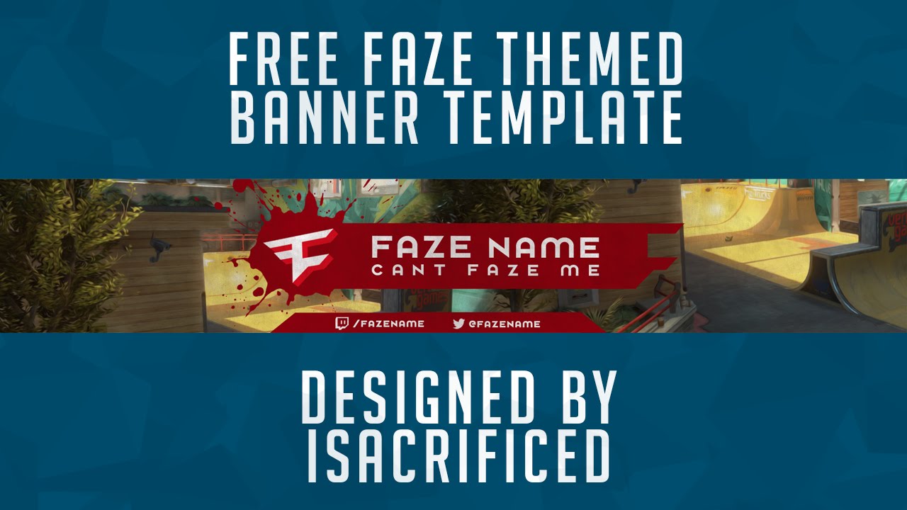 FaZe YouTube Template Banner