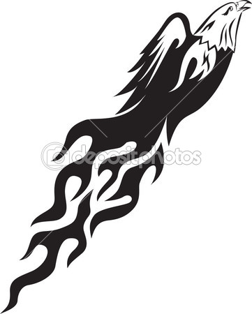 Flame Silhouette Clip Art