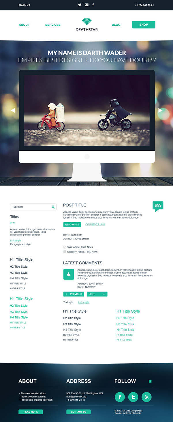 Flat WordPress Themes